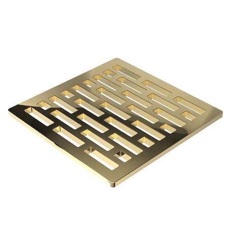Newport Brass 4" Square Shower Drain in French Gold (Pvd) 233-406-24A
